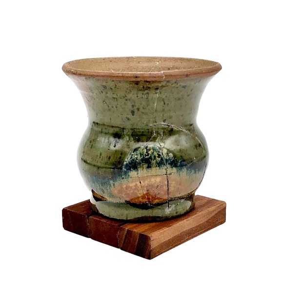 Kintsugi Vase Glazed Studio Pottery Gold Crack Personal Growth Gift Coming Soon! - Picture 2 of 10